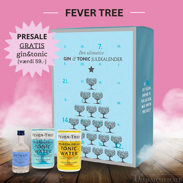 tilbud på julekalender med gin og tonic fra Fever Tree