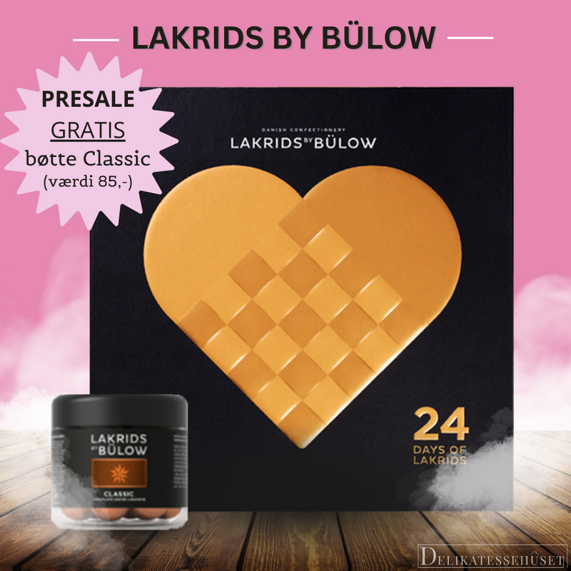 PRESALE Julekalender Lakrids by Bülow 2023 + GRATIS Classic lakrids