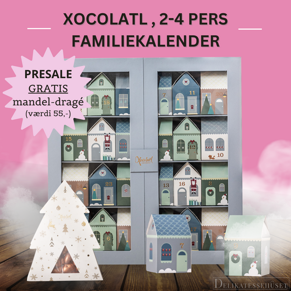 Julekalender til hele familien fra Xocolatl med forskellige søde sager