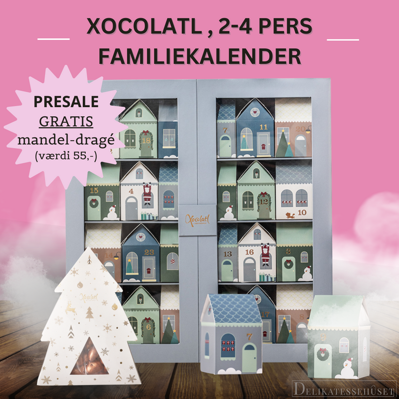Julekalender til hele familien fra Xocolatl med forskellige søde sager