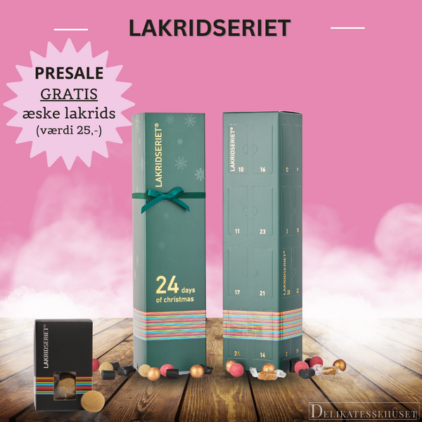 PRESALE Julekalender - Lakridseriet grøn + GRATIS lakridser