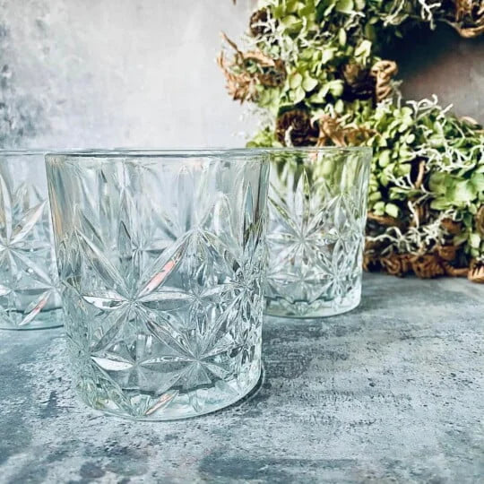 Glas i whisky design - 4 stk