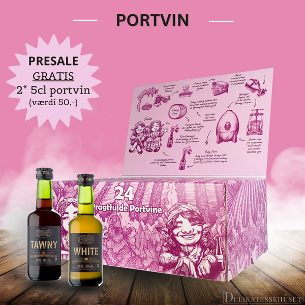 PRESALE Julekalender - Portvin + gratis 10 CL PORTVIN