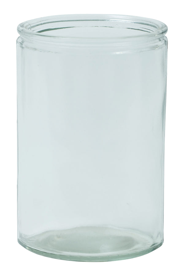 Vase i genbrugsglas D10x15cm
