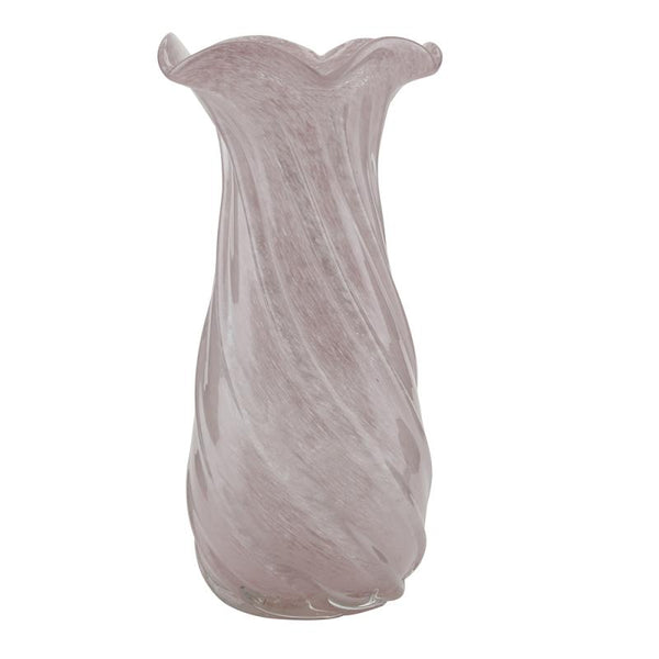 Tulip vase med bølge kant
