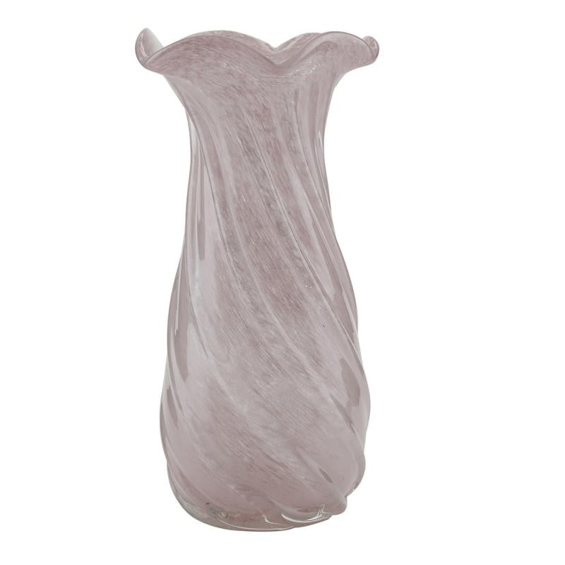 Tulip vase med bølge kant