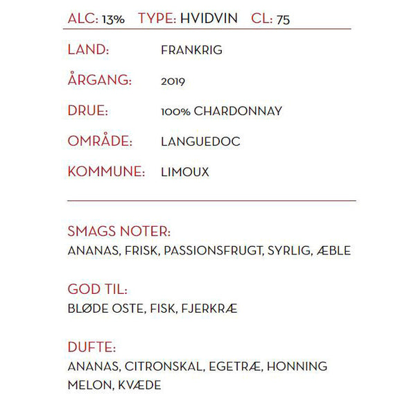 Hvidvin Domain Begude Chardonnay
