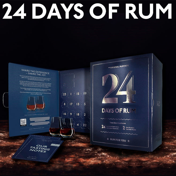 Julekalender - 24 Days of Rum + 2 glas