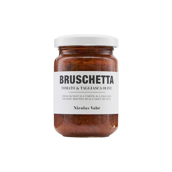 Bruschetta m. tomat og oliven