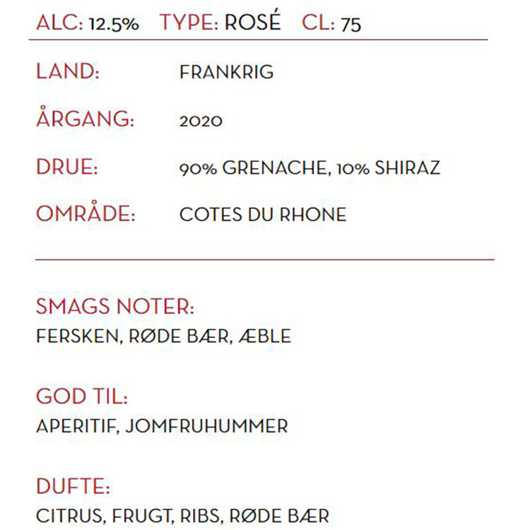 Rosévin fransk La Balade Coline Rosé