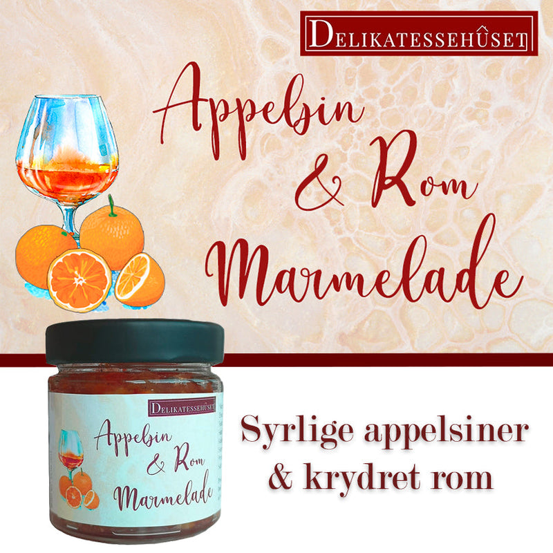Appelsin rom marmelade Delikatessehuset