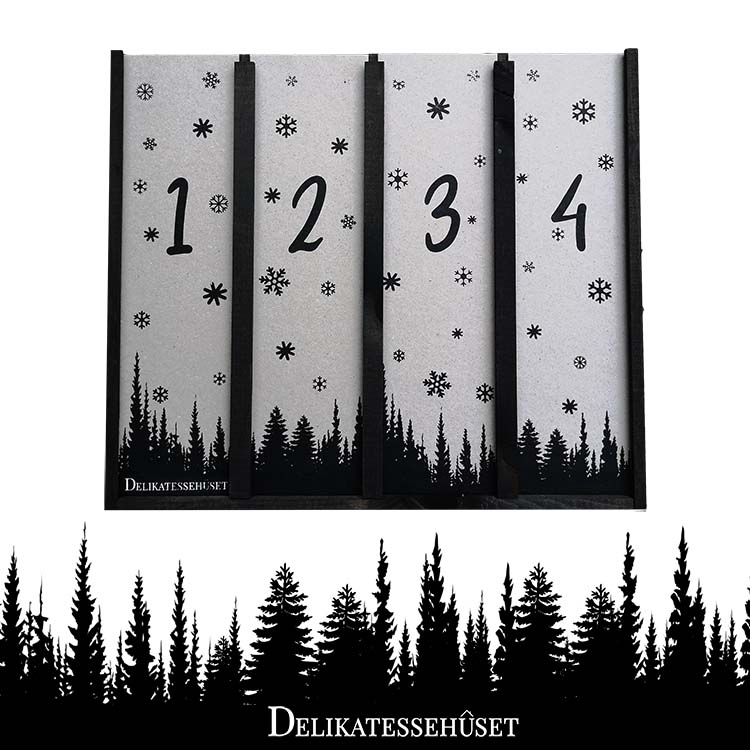 Adventskalender Summerbird, lakrids by Bülow, Bagsværd Lakrids, Karamelleriet, Wally & Whiz, Simply Chocolate. Køb flot adventskalender i eksklusiv trækasse.