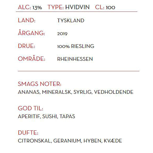 Hvidvin Tysk, Rielsing Wagner Stempel